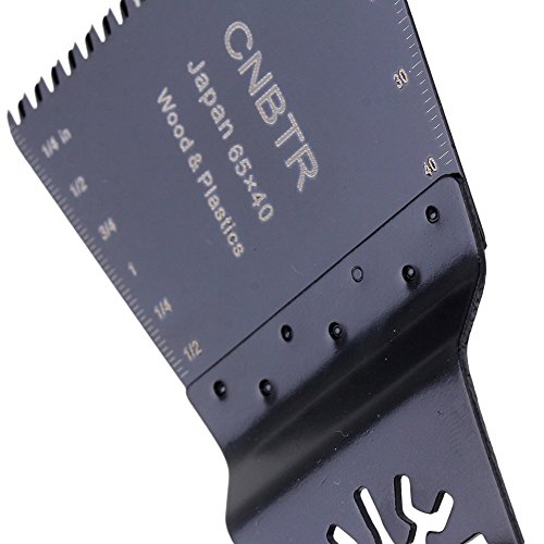 cnbtr schwarz kohlenstoffreicher Stahl Japan Zahn Form Universal oszillierendes Sägeblatt Multi Tools, schwarz - 4