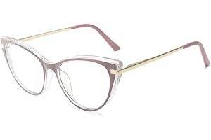 LJCZKA Blue Light Blocking Glasses Cat Eye for Women, Anti Blue Light Glasses Computer Eyeglasses Clear for Anti Fatigue and Eyestrain