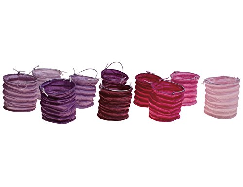 kadoh Papierlampions Set/10 pink-lila (S)