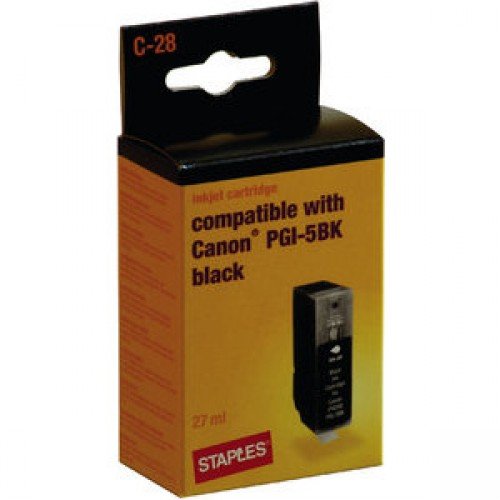 Preisvergleich Produktbild Tinte f.Canon Pixma MP800 schwarz 27ml,PGI5BK STAPLES