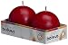 Produktbild Bolsius Outdoor Kugelkerzen, für Innen- und Außenbereich, 70 mm, 2 Stück, weinrot