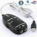 Produktbild MEIHE-Cables/Adapters Kabel und Adapter USB-Schnittstelle Gitarren Link Kabel PC/MAC Aufnahme (Farbe : Schwarz)