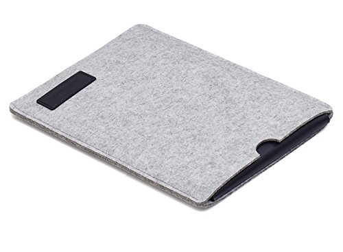 iPad Pro 10.5 Laptop Liner Bag, AVIDET 10,5 Zoll Schock-Absorption Soft Notebook Felt Bag für iPad Pro 10.5 (Hellgrau) - 2