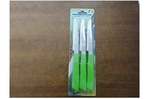 INOXBONOMI SET 6 COLTELLI DA TAVOLA BONOMI MADE IN ITALY COL. VERDE LAMA INOX