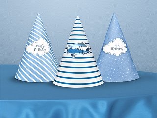 XXL Party Deko Set 1.Geburtstag Kindergeburtstag Flugzeug blau für 12 Personen (116 teilig) - 9