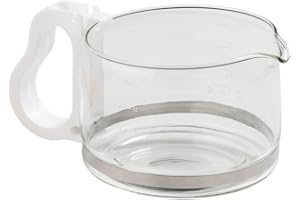 Fackelmann 2002350 Verseuse à café pour cafetière Philips Confort Blanche, verseuse cafetière Philips, verseuse à café 12 Tasses, Plastique, Verre