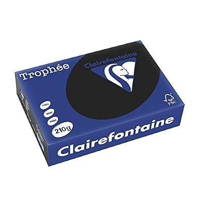 Clairefontaine Trophée - Ramette de papier/cartonné, 250 feuilles, A4 21 x 29.7 cm, Noir