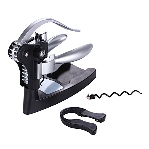 Korkenzieher, GWCLEO Wein-Flaschen-Öffner-Stab-Fertigkeit-Kenner Deluxe Lever-Arm Korkenzieher-und Folien-Schneider-Geschenk-Satz - 8