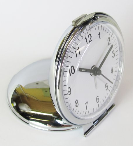 Widdop Bingham Metall-Reisewecker, klappbar, großes Zifferblatt - 5