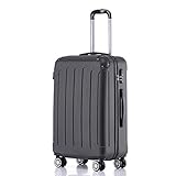 【STABILES MATERIAL】Die hochwertige und aufwendig verarbeitete Hartschale aus Kunststoff verleiht dem handgepäck Trolley enorme STABILITÄT. Das Material ist extrem ROBUST, absolut STOSSUNEMPFINDLICH und BRUCHSICHER. Die äußerst edle und matte Struktur verhindert übliche Gebrauchsspuren.