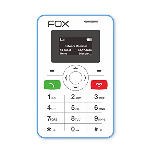 Fox Mobiles mini 1 - The Super Slim CleverPhone That Works With Your Smartphone (Blue Colour)