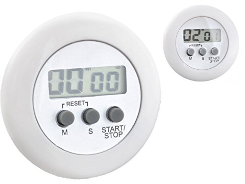 Kurzzeitmesser Eieruhr Küchenuhr Küchentimer LCD Digital Timer +Clip Rund Alarm 99 Min #1692