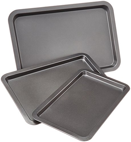 AmazonBasics Backblech-Set, 3-teilig