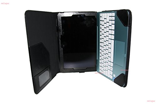 mCoque hohe Qualität PU Ledertasche für 10,1″ ASUS Transformer Book T100HA (einschließlich eines separaten Tastatur-Kasten) – Schwarz - 5