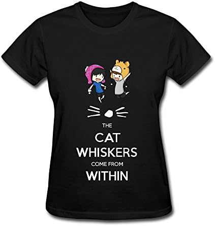 Desolate Women's Dan And Phil The Cats Whiskers Come From Within T-Shirt- Black