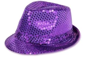 PARTYMAGIX Pailletten Glitzer Hut – Funkelnder Faschingshut für Karneval & Party – Kostüm-Accessoire für Erwachsene – Unisex – Einheitsgröße – Glänzender Hut für Mottoparty & Bühne