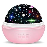 3 Romantisches Licht 6 Traumfarbmodi: Die A-Taste schaltet das Hauptweißlicht ein und aus. Die B-Taste schaltet zusätzlich 3 farbige Lichter blau, grün, rot ein. Es werden 6 Farbkombinationen erstellt. Die C-Taste dreht die Lichter im Kreis um den Raum. Sie können Ihren Kindern die Farben beibringen. Jedes Mal, wenn Sie die Taste B drücken, wechselt das Licht zwischen Grün, Blau und Rot und dann alle drei Farben gleichzeitig.