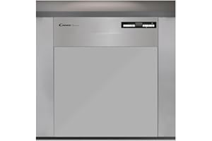 Candy Brava CDSN 2D520PX Lavastoviglie da Incasso, 15 Coperti, 9 Programmi, Wi-Fi + BLE, Connesso, Partenza Ritardata, Classe E, 59,8x57x82 cm, Inox