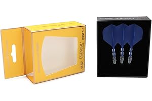 CUESOUL ROST T19 Asta e Aletta per Freccette Integrate, Forma Standard, Set da 3