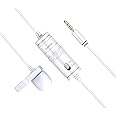 Boya ByM1 Auxiliary Omnidirectional Lavalier Condenser Microphone With 20ft Audio Cable (White) For Vlog, Video, Youtube For Smartphones, Mac, PC, tablet, Camera (By-M1 White)