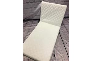NURSERYWORLD STOCKPORT SAFETY FOAM BREATHABLE PRAM MATTRESS WITH QUILTED COVER & SPLIT FOR BACKREST TO FIT SILVER CROSS KENSINGTON PRAM