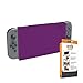 Produktbild Orzly Displayschutz & Stand für die Verwendung mit Nintendo Switch, Multifunktionale Tablethülle in LILA - Schutzhülle / Etui / Case / Cover für die Nintendo Switch mit eingebautem Stand und schützender Klappe, welches das Display der Nintendo Switch Konsole schützt