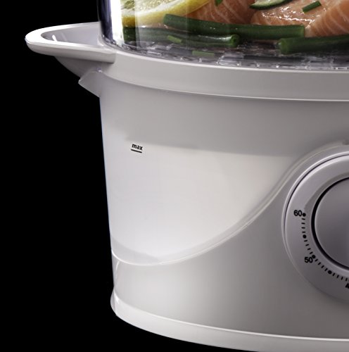 Russell Hobbs 3 Tier 9 L Capacity 800 W Food Steamer 21140 - White