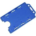 Identity-Plus: Light Blue Rigid Open Faced Double/Dual Sided Portrait ID Card Badge Pass Holder (2)