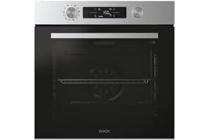 Candy Bake 800 Forno Elettrico da incasso, 78 Litri, Classe A++, 6 livelli di cottura, 12 modalità di cottura, Funzione Pizza, Connesso, 59,5x59,5x56,8 cm, Nero/Acciaio Inox - CA6 N5B3EYTX