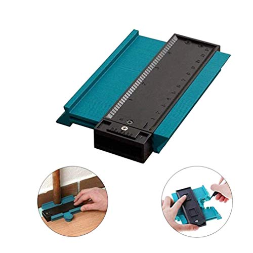 Jauge de contour de profil en plastique multifonction avec lignes irrégulières et profondes, jauge de copie, outil professionnel de marquage du bois, carrelage, carrelage, carrelage, outils généraux.