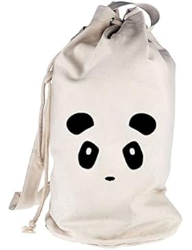 Shirtstreet24, PANDA FACE, Panda Gesicht bedruckter Seesack Umhängetasche Schultertasche Beutel Bag