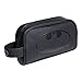 Black PU Batman Embossed Logo Wash Bag