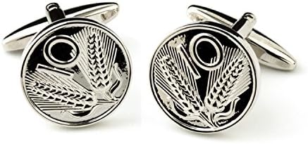 SoloGemelos - Coin Cufflinks - Silver - Men - One Size