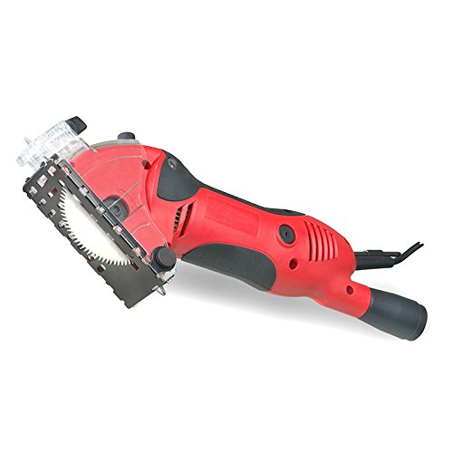 Batavia Mini Handkreissäge Tauchsägen Set – 450W – mit 9 teiligem Zubehör im praktischen Koffer (max. 27mm – 24 TCT Blatt, 2x Diamantblatt, 2x HSS Blatt, Parallelanschlag, Adapter, Koffer) - 3