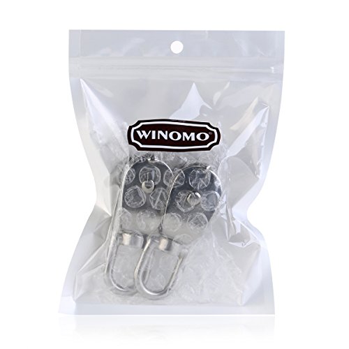 WINOMO 2st doppelten Flaschenzug Seilrolle Edelstahl 304 doppelte Riemenscheibe Wirbelblock - 7