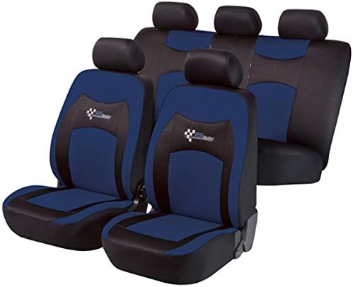 Timon 41575, Car seat covers, protective covers, Complete set, black, blue