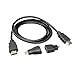 Produktbild Cyond HDMI zu HDMI 1.5M + Mini-HDMI-Adapter + Micro-HDMI-Adapter 3-teiliges Set für Digitale HDMI-Kameras, Tablets, Laptops, PCs