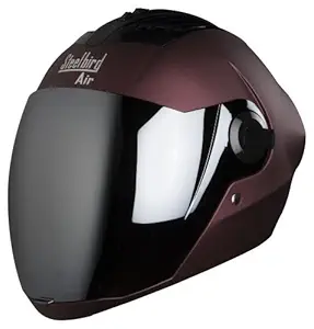 Steelbird SBA-2 MATT Maroon with Silver Visor, 580mm