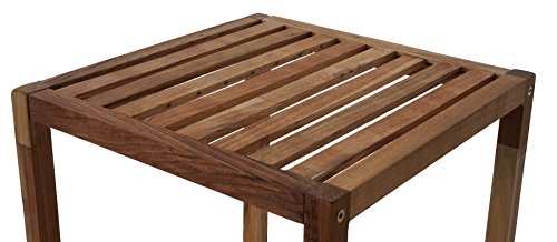 Holzregal T520, Badregal Haushaltsregal Standregal, Walnuss geölt ~ 4 Böden - 5