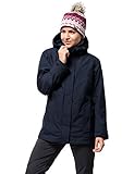 wasserdichte jacke damen günstig 3-in-1-Jacke Jack Wolfskin Damen Iceland 3IN1 Women 3-in-1-Jacke Wasserdicht Winddicht Atmungsaktiv 3in1-jacke, Midnight blau, XXL