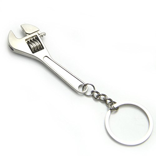 Azoraten Rollgabelschlüssel Mini Schlüsselanhänger Schlüsselanhänger Gadget Verstellbare Hand Basteln Werkzeug - 4