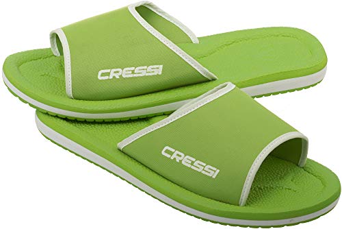 Cressi Swim Lipari Sandals Chanclas para Playa y Piscina, Unisex niños, Lime/Blanco, 34