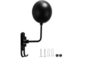 WYNOTT Motorcycle Helmet Rack,Helmet Holder For Bike，Helmet Holder Wall Mount 180 Degree Rotation Helmet Hanger with 2 Hooks for Motorcycle Bike Coats, Caps, Baseballs, Rugby Helmet (1 Packs)