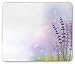 Produktbild Lavender Mouse Pad, Nature Inspired Abstract Backdrop with Gentle Pastel Lavender Stems, Standard Size Rectangle Non-Slip Rubber Mousepad, Violet Olive Green Lilac