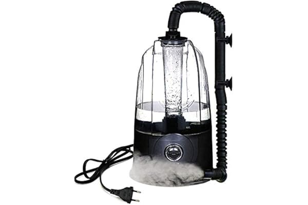 Coospider Reptile Fogger Humidificateur pour terrarium Machine à fumée Mister Réservoir 3 litres 380 L/h Fog à haut volume Idéal pour une variété de reptiles/amphibiens/herps (1-Tube)