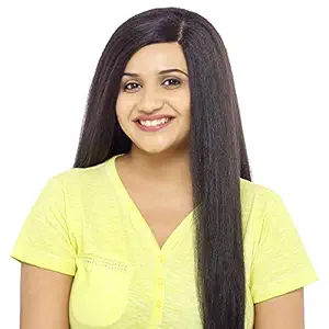 Papillon Long Shallow U LP | Hair Wigs for Women | Full Head | Natural Looking Artificial Hair | Stylish Wig for Girls & Ladies | Wig for Cancer Patients | Heat Friendly Synthetic Fiber | Fashion Wigs