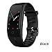 Produktbild ZCPWJS Smartes Armband QS100 Smart Armband Pulsmesser Fitness Tracker Smart Armband Blutdruck Sport Smart Band VS QS90,schwarz