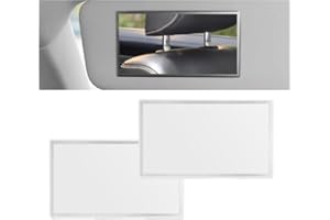 NAROSEBE 2 Specchietto Cosmetico Auto Specchietto Per Visiera Auto Specchio Di Trucco Automatico Della Visiera Del Sole HD Specchio Autoadesivo Portatile Dell'Acciaio Inossidabile Interno Auti 15*8cm