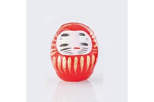 YOSHIDA DARUMA Daruma, Amulette Japonaise en Papier mâché, 6 cm Taille 0.3 (Rouge)