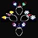 Produktbild LED Haarreif Haarschmuck, 2 STÜCKE Blink Haarreifen, Kinder und Erwachsene, für Halloween Konzert Leistung Party - Yves25Tate